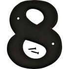Hy-Ko 6 In. Black Gloss House Number Eight Image 1