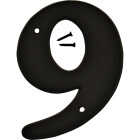 Hy-Ko 6 In. Black Gloss House Number Nine Image 1