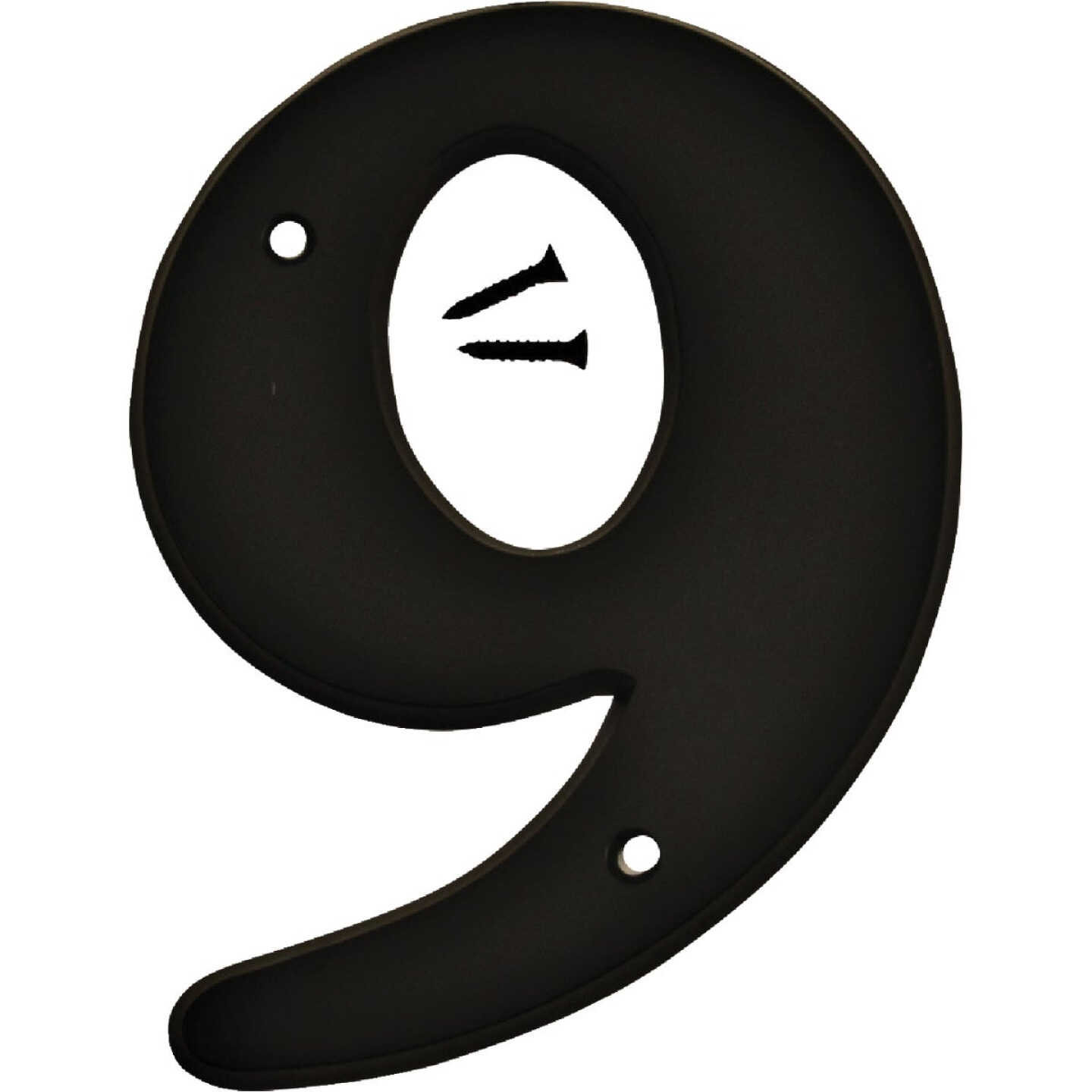 Hy-Ko 6 In. Black Gloss House Number Nine Image 1