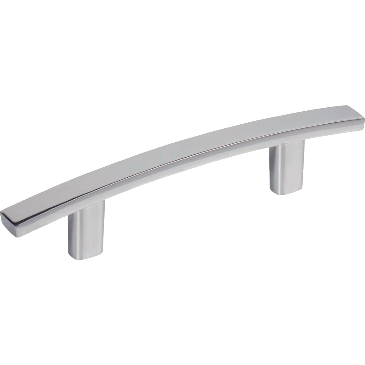 Elements Thatcher 6 In. Overall Length Polished Chrome Curved Cabinet Bar Pull