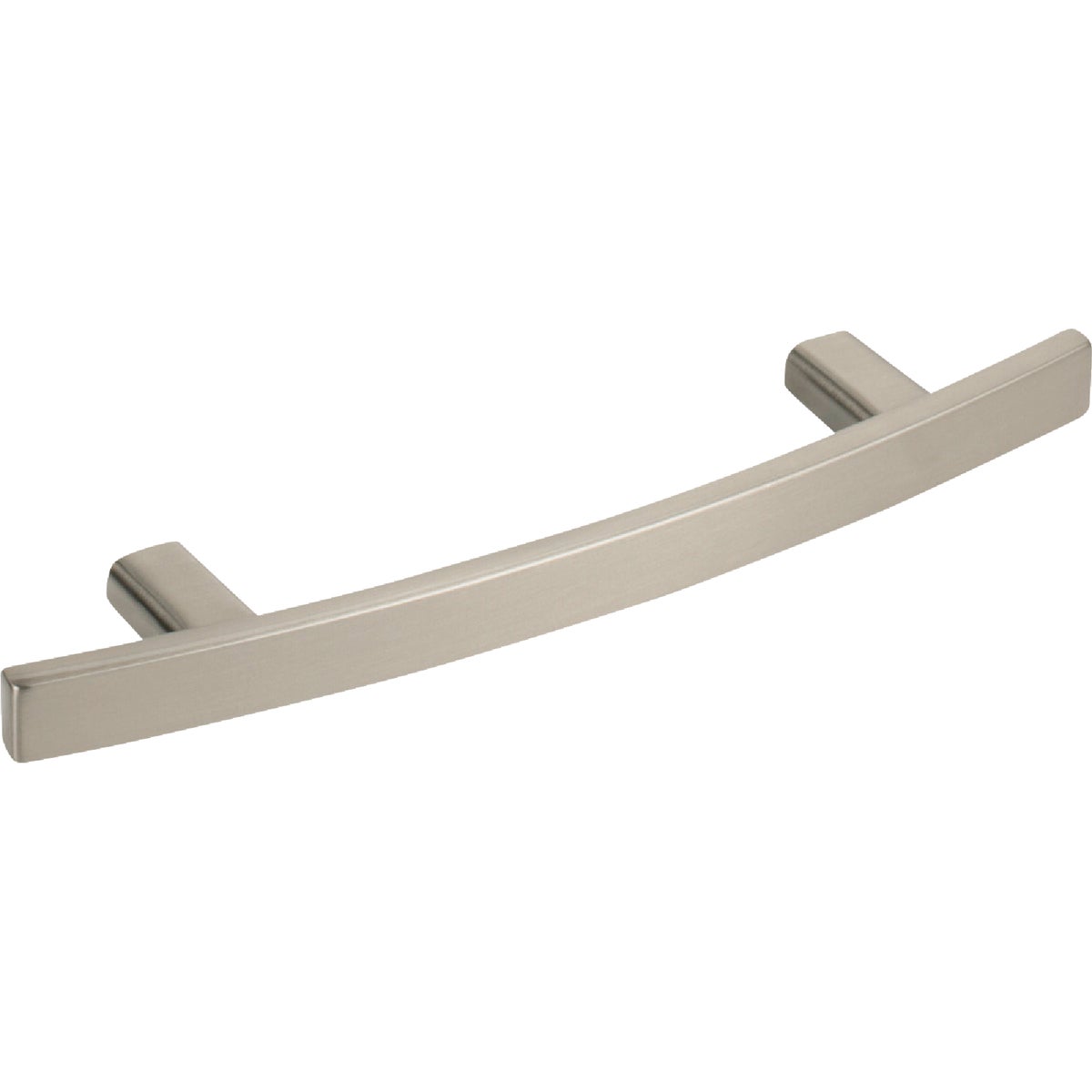 Elements Thatcher 6 In. Overall Length Satin Nickel Curved Cabinet Bar Pull