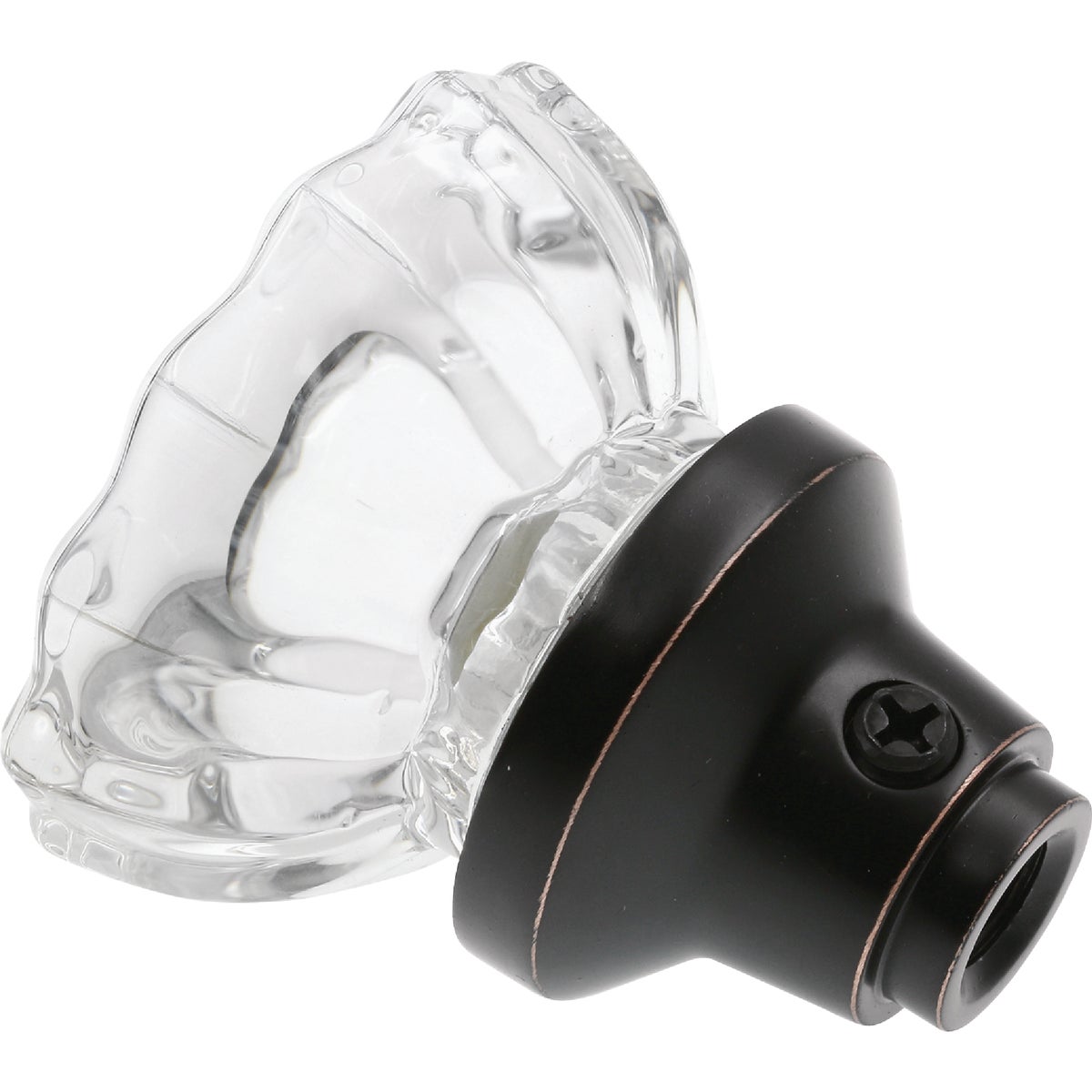 Defender Security 2 In. Bronze Fluted Glass Door Knob Image 5