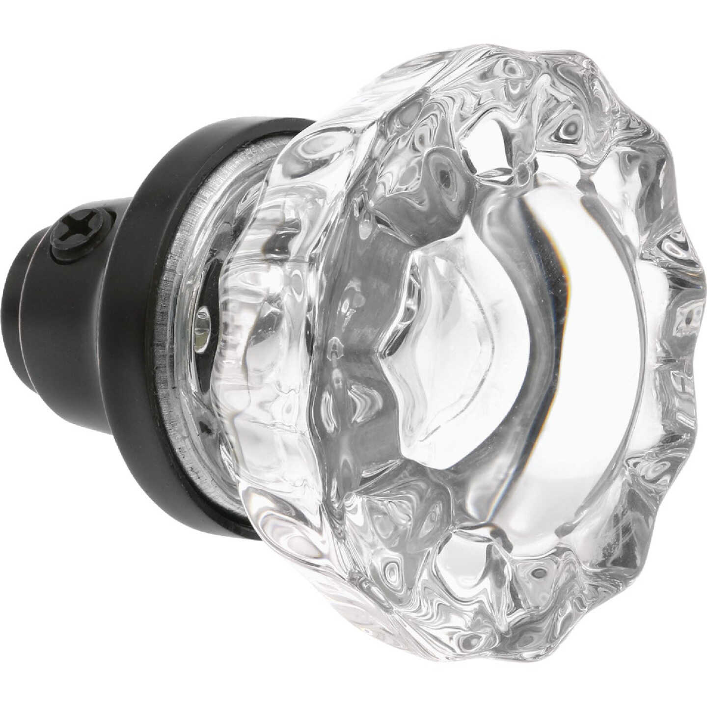 Defender Security 2 In. Bronze Fluted Glass Door Knob Image 3