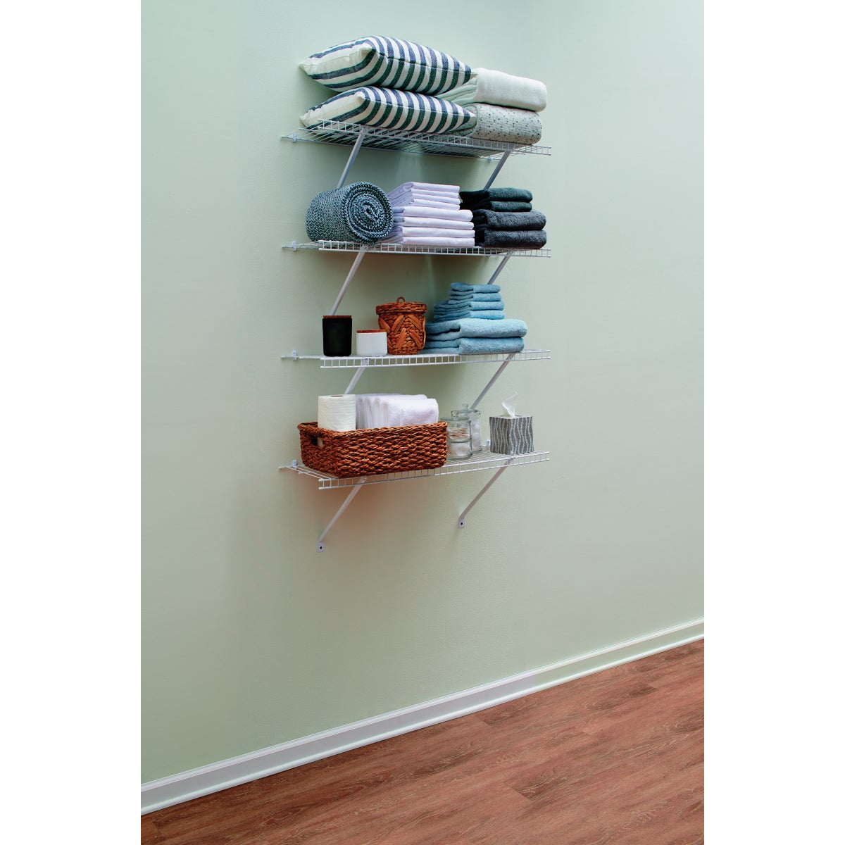 Rubbermaid 36 In. 4-Shelf Linen Closet Kit Image 2