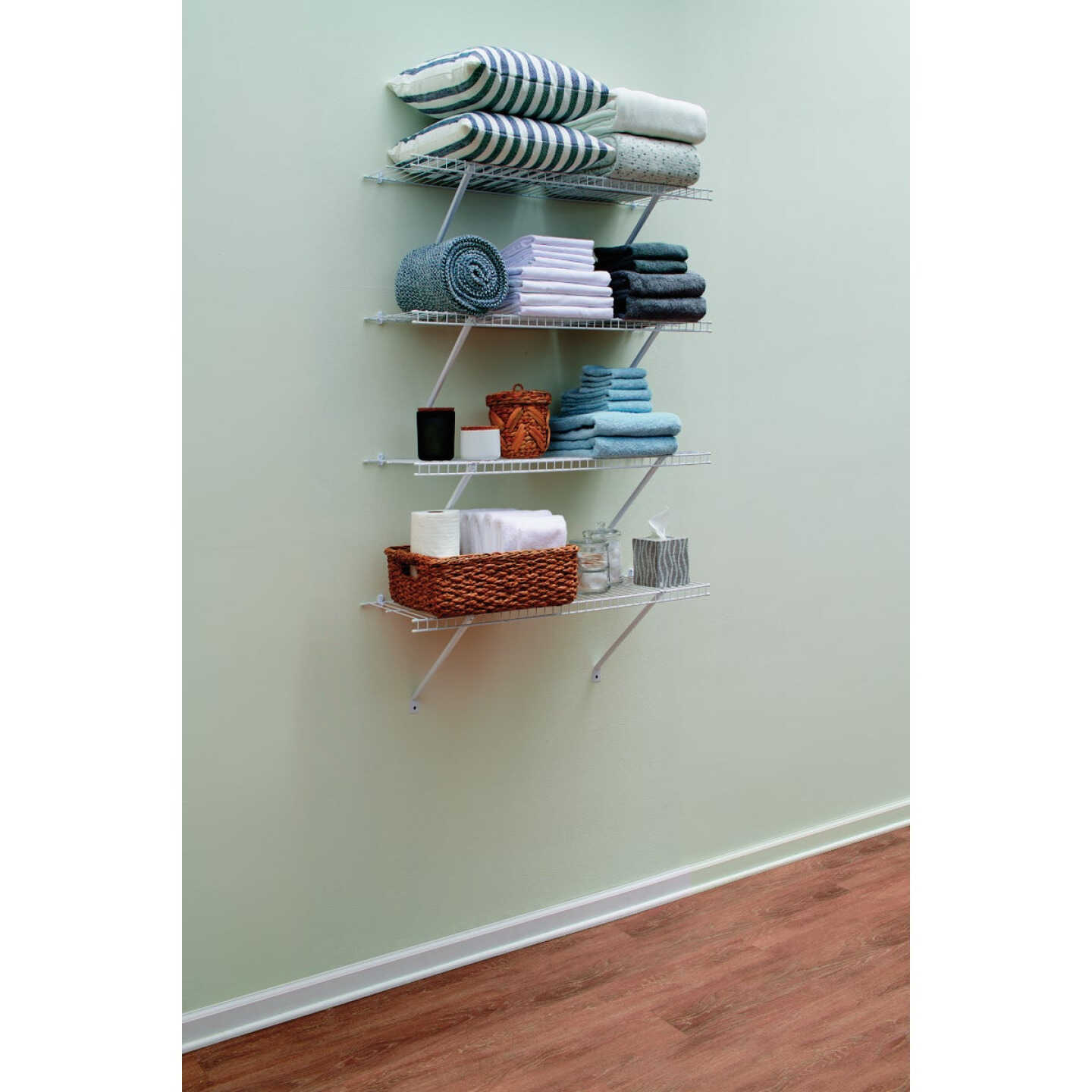 Rubbermaid 36 In. 4-Shelf Linen Closet Kit Image 2