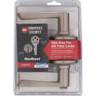 Kwikset Satin Nickel Balboa Entry Door Lever with Smartkey Image 2