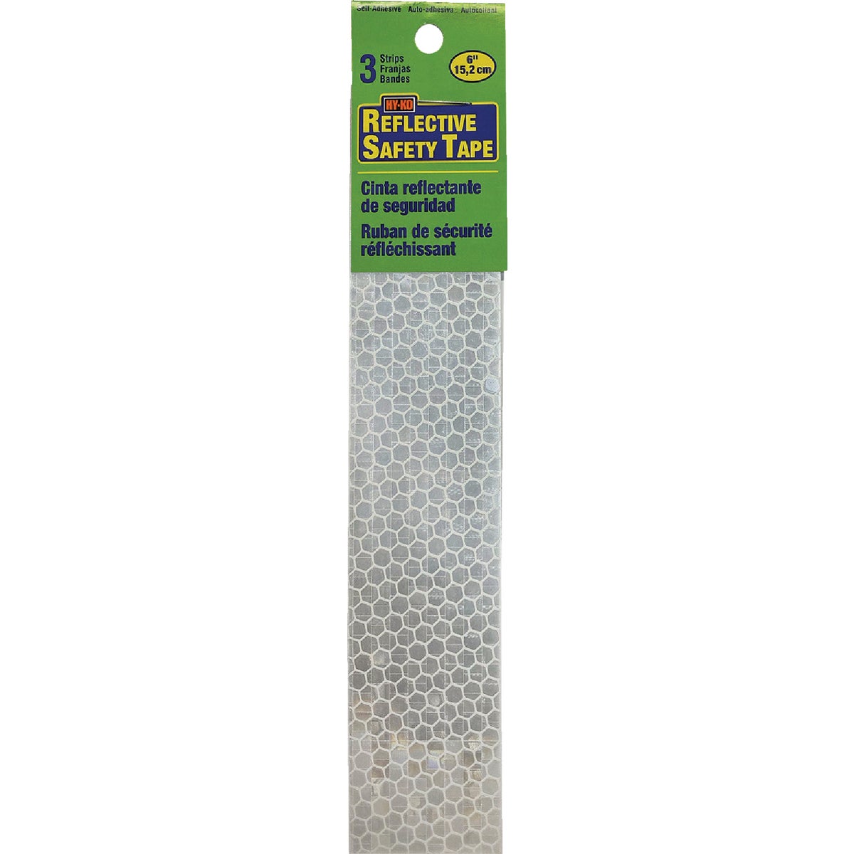 Hy-Ko 1 In. x 6 In. White Reflective Safety Tape Strips (3-Count) Image 2