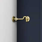 National Hardware Matte Brushed Gold Door Privacy Hook Image 2
