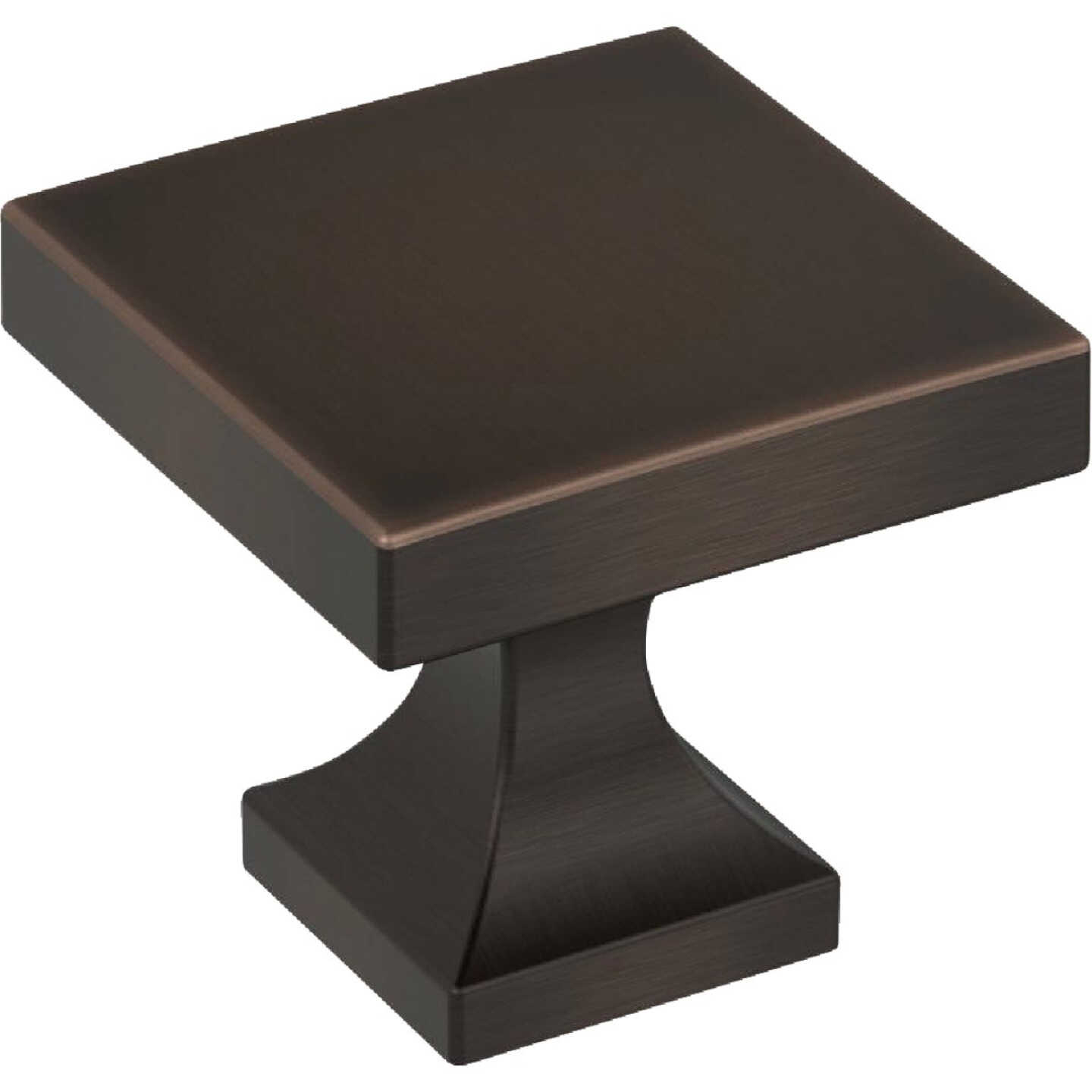 Amerock Pedestal 1.0625 In. Square Oil Rubbed Bronze Knob Image 1