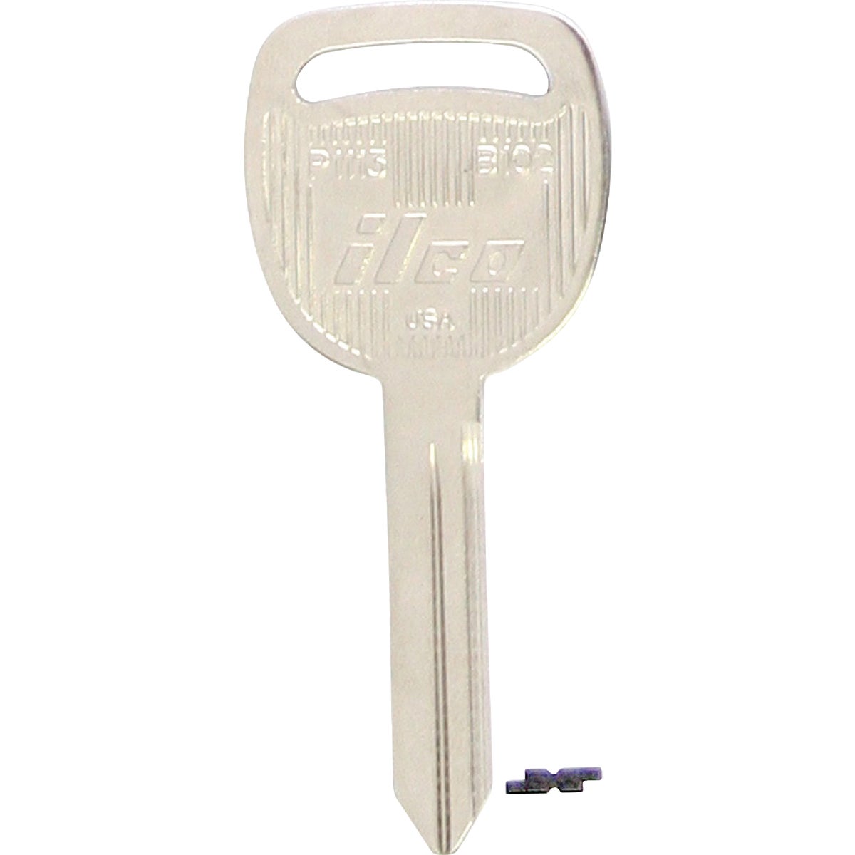 ILCO GM Nickel Plated Automotive Key, B102 / P1113 (10-Pack) Image 1