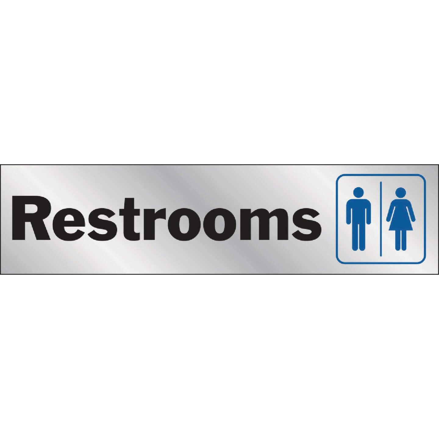 Hy-Ko 2x8 Restroom Sign Image 1
