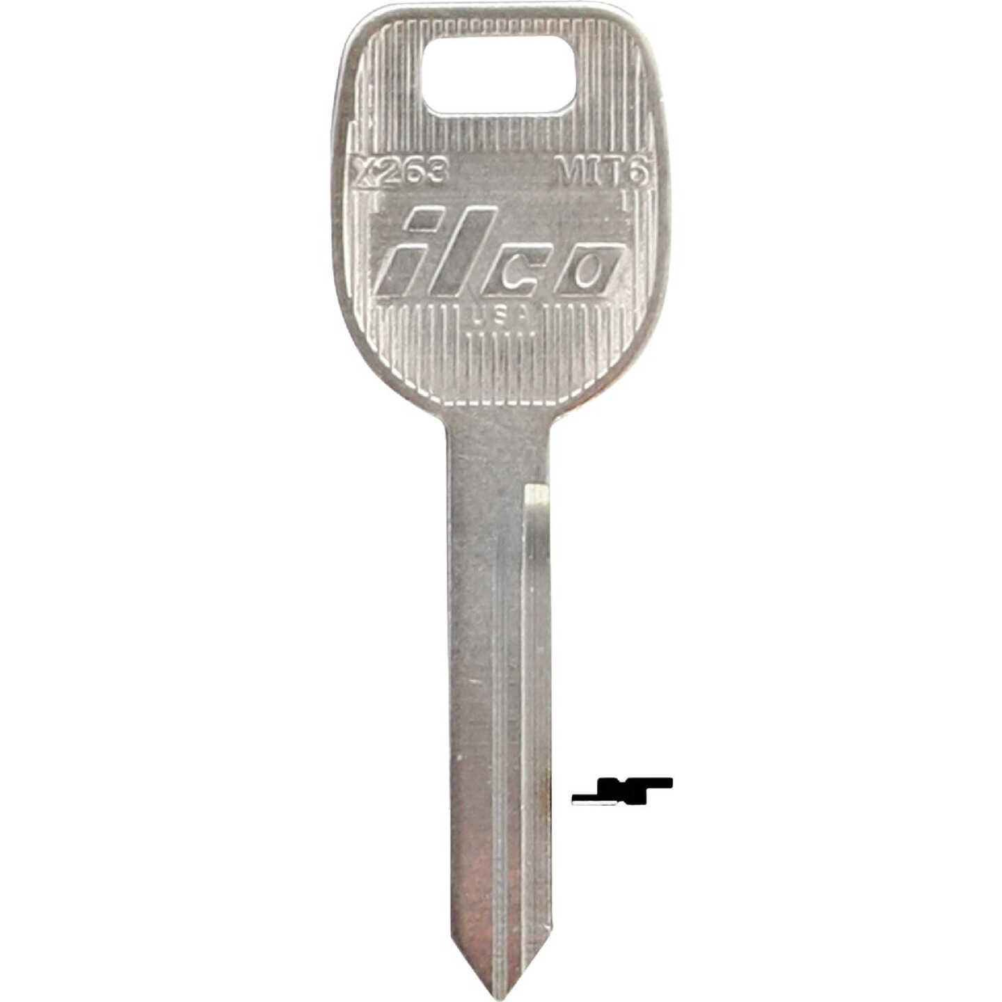 ILCO Mitsubishi Nickel Plated Automotive Key, MIT6 / X263 (10-Pack) Image 1