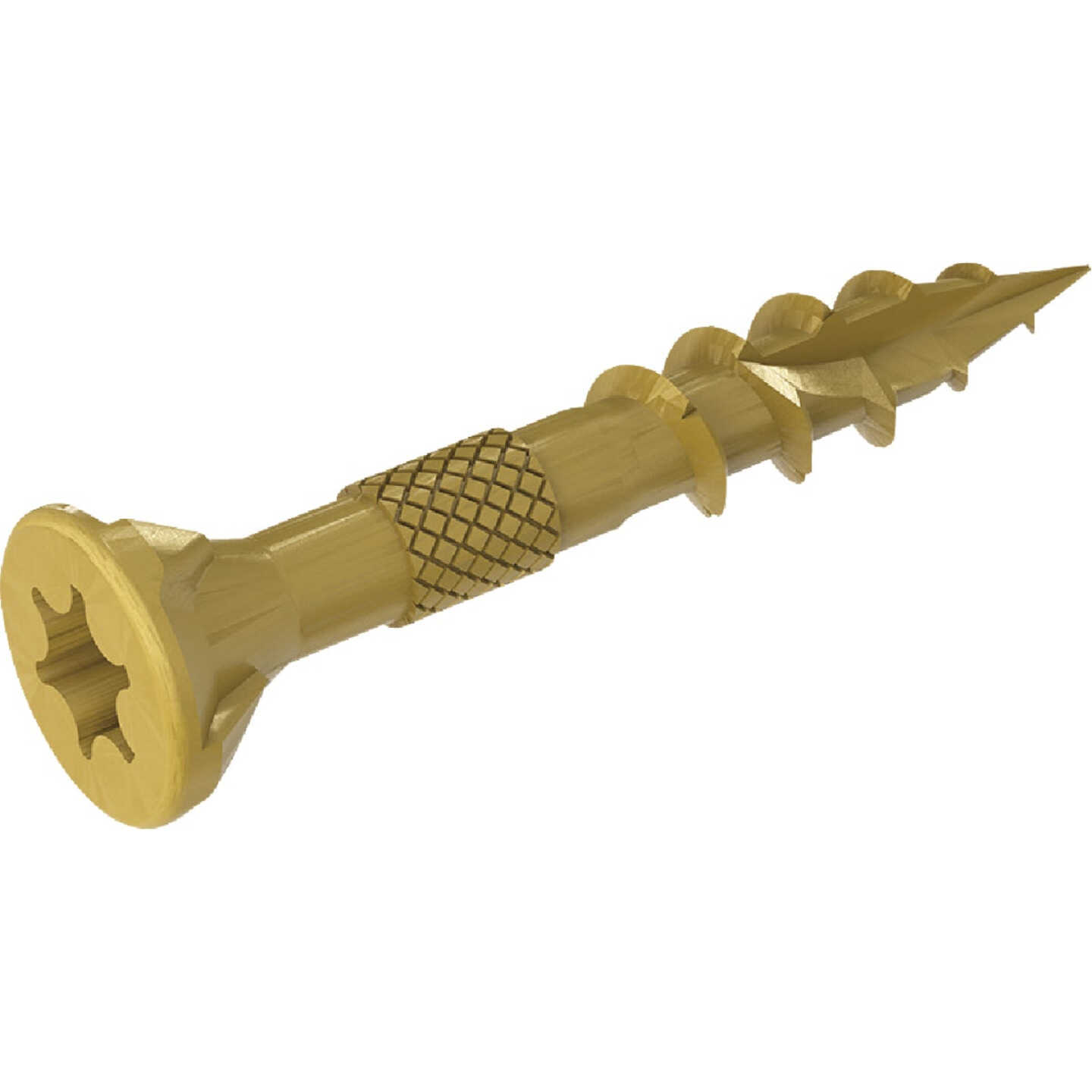 Grip-Rite DeckForce PrimeGuard Nano #8 x 1-1/4 In. Star Drive Gold Screw (5 Lb.) Image 2