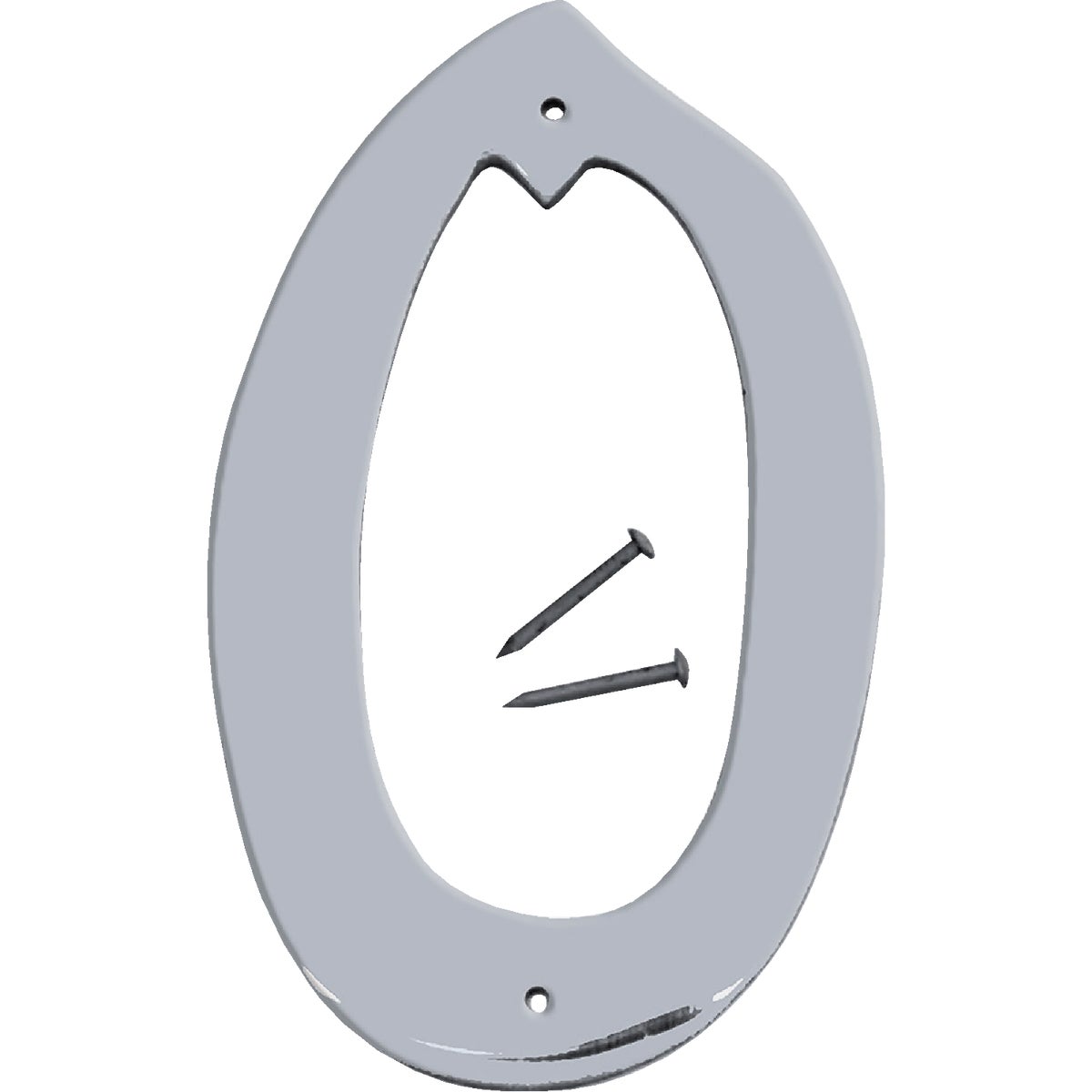 Hy-Ko 4 In. Satin Nickel Number 0 Image 1