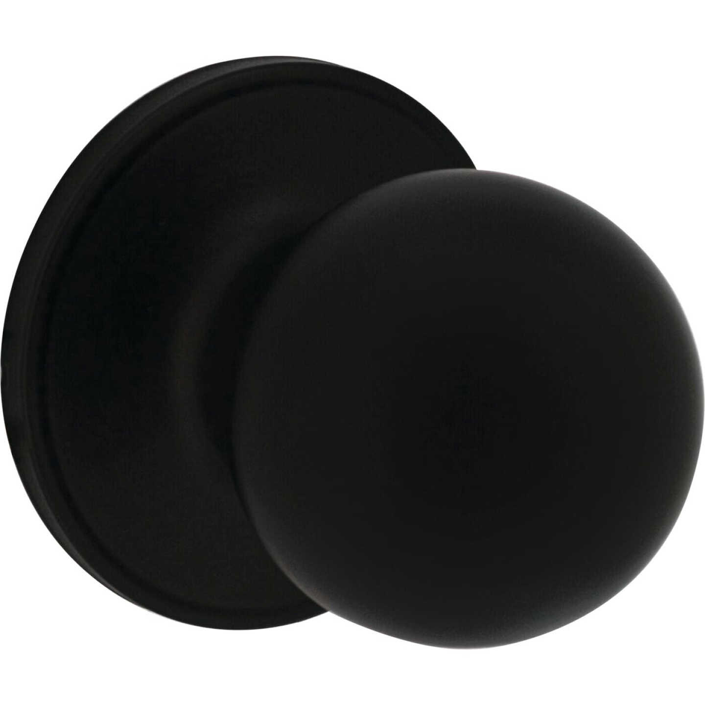 Steel Pro Matte Black Hall & Closet Door Knob Image 1