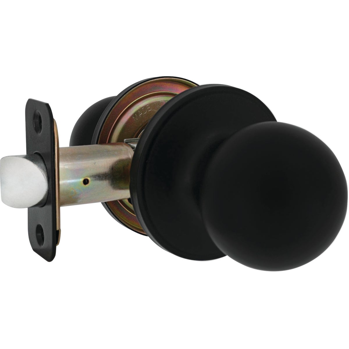 Steel Pro Matte Black Hall & Closet Door Knob Image 3