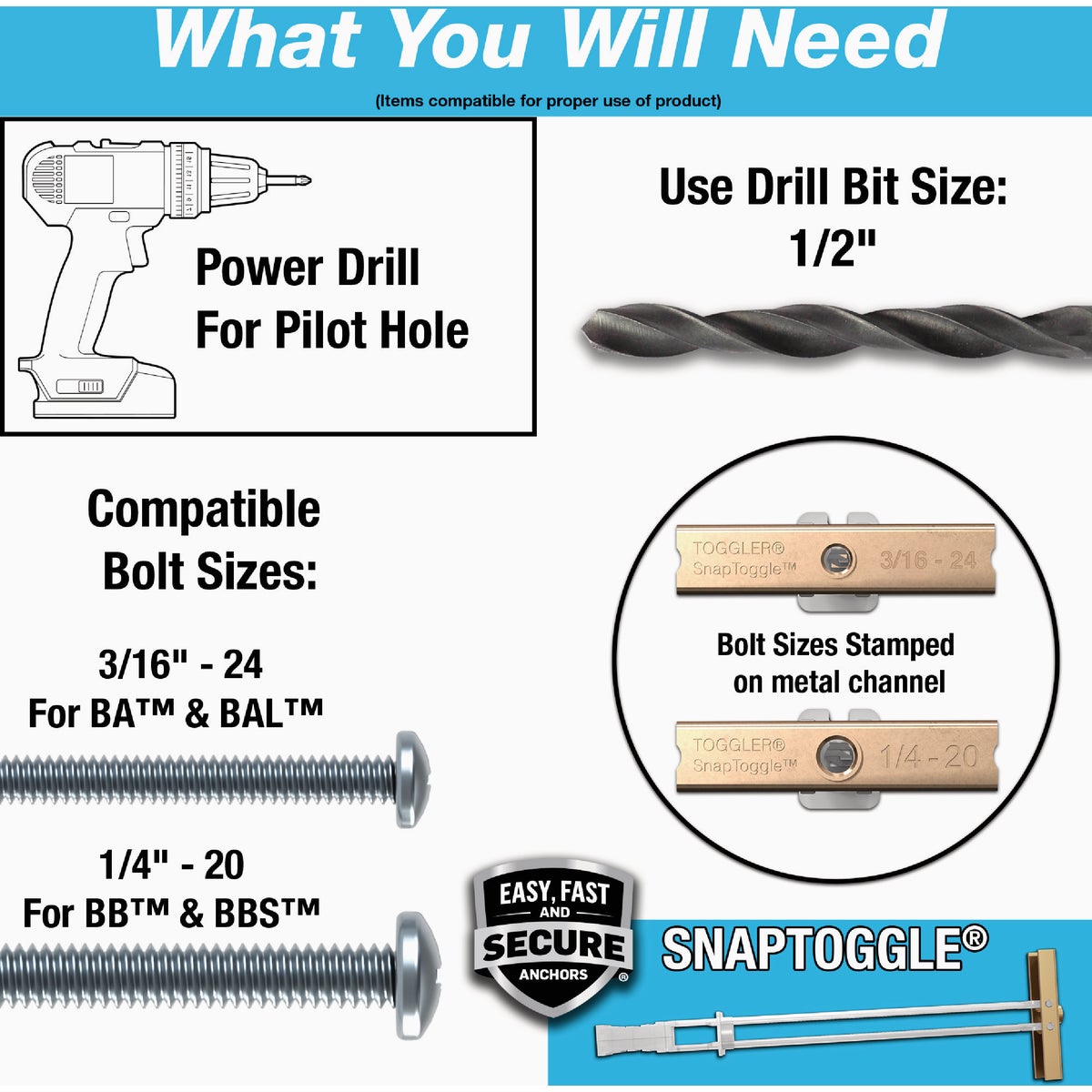 Toggler Snaptoggle 3/16-24 x 2 In. Toggle Bolt (100-Count) Image 5