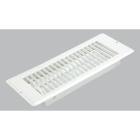 United States Hardware 4 In. x 10 In. x 1-5/16 In. White Steel Floor Register Image 1