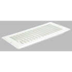 United States Hardware 4 In. x 8 In. x 9/16 In. White Steel Floor Register Image 1