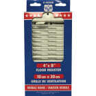 United States Hardware 4 In. x 8 In. x 9/16 In. White Steel Floor Register Image 2