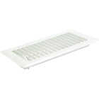 United States Hardware 4 In. x 8 In. x 9/16 In. White Steel Floor Register Image 3