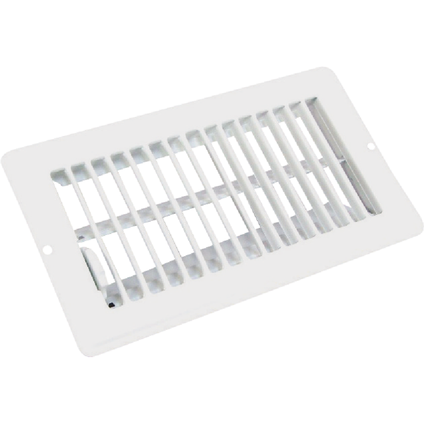 United States Hardware 4 In. x 10 In. x 11/16 In. White Steel Floor Register Image 1