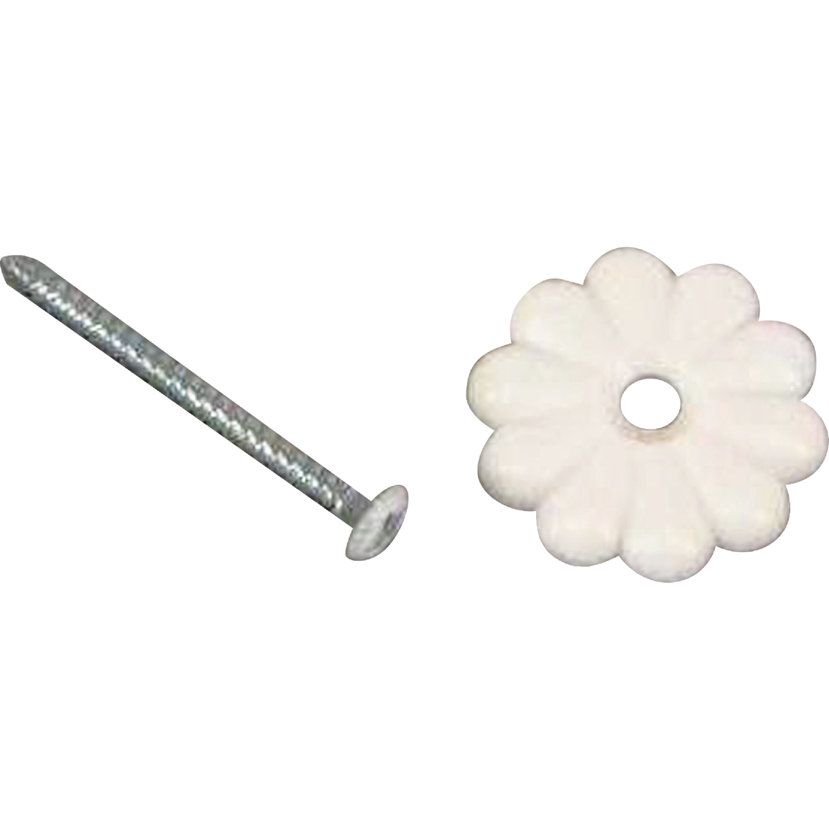 United States Hardware White Rosette without Screws (100-Count)