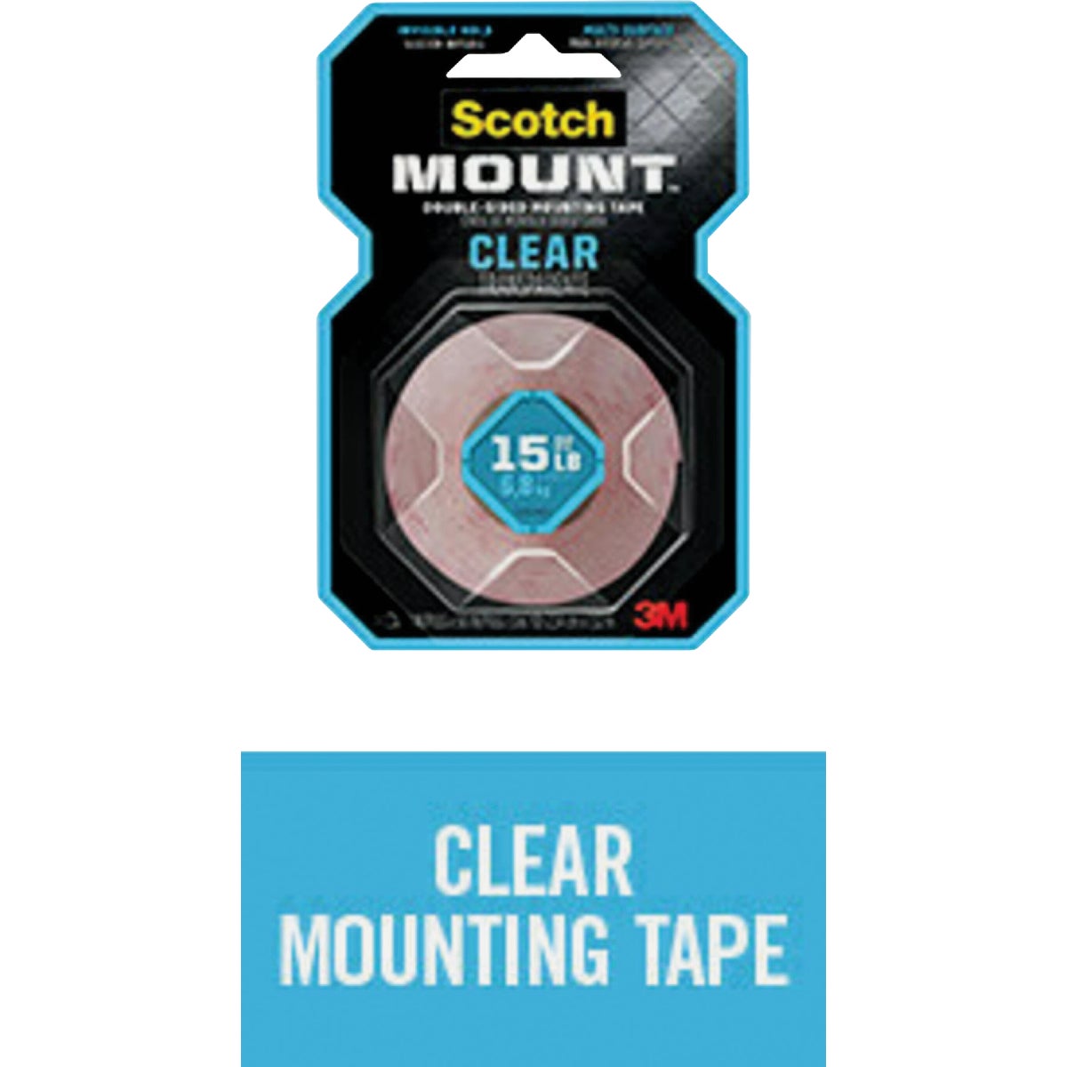Scotch Mount 1 In. x 60 In. Clear Double-Sided Mounting Tape Image 5