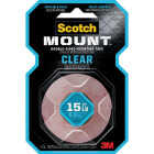 Scotch Mount 1 In. x 60 In. Clear Double-Sided Mounting Tape Image 1
