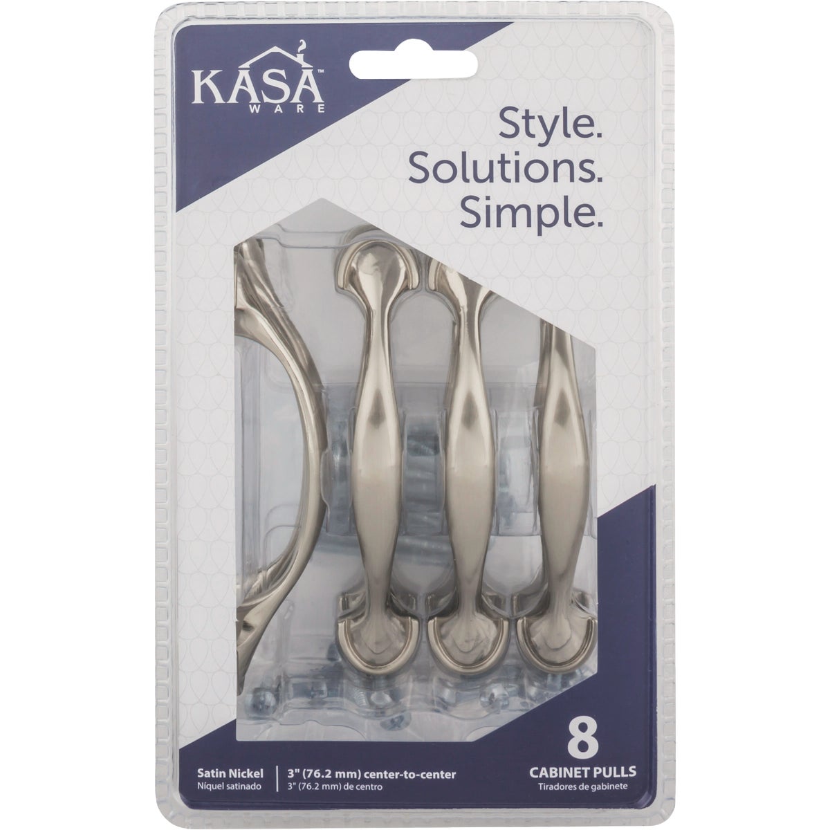 KasaWare 4-5/8 In. Satin Nickel Cabinet Pull (8-Pack) Image 2