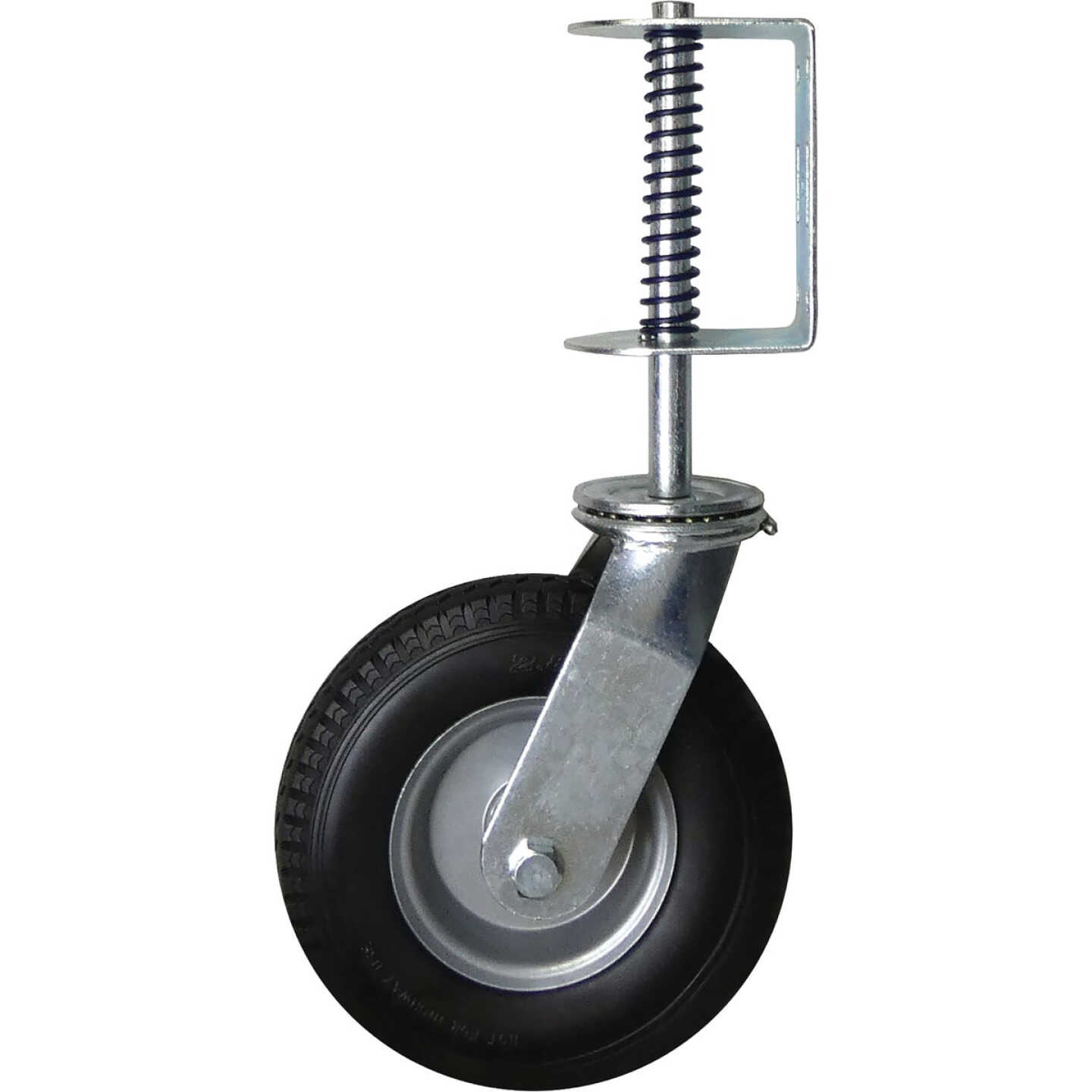 Shepherd Hardware 8 In. Black Flat-Free Universal Swivel Gate Caster Image 1