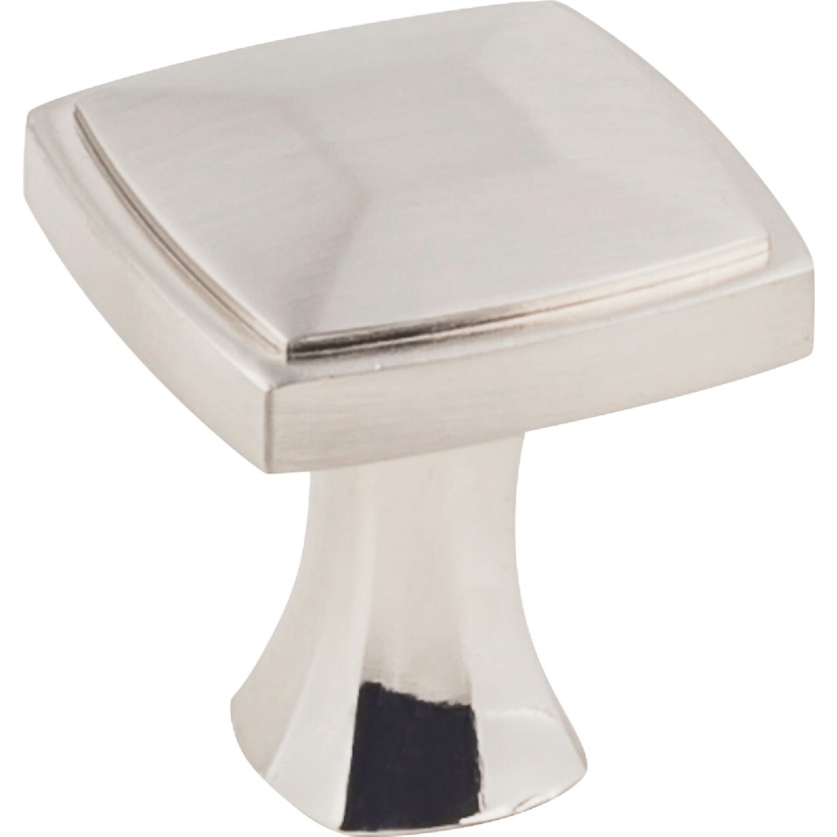 KasaWare 1-1/16 In. Diameter Satin Nickel Plain Square Knob (10-Pack) Image 1