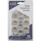KasaWare 1-1/8 In. Overall Length Satin Nickel Transitional Knob (10-Pack) Image 3