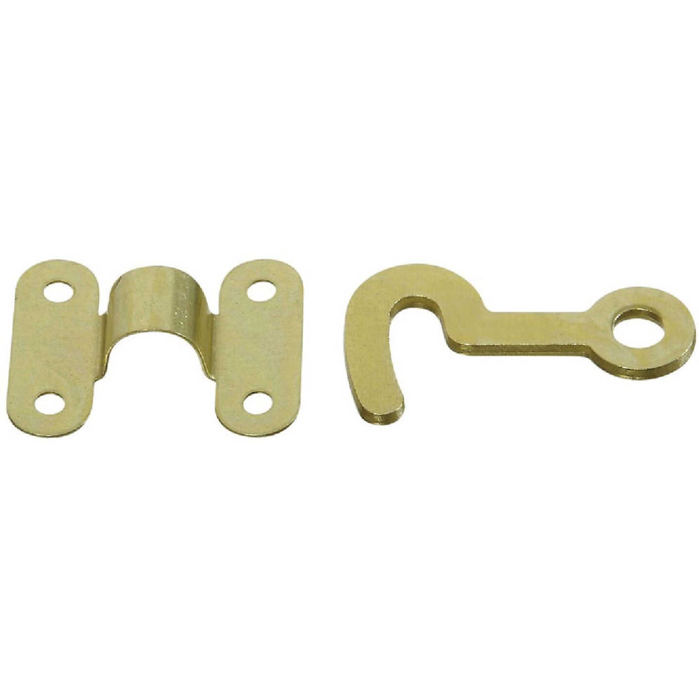 National Hardware Solid Brass Hook And Staple (2 Count) Image 1