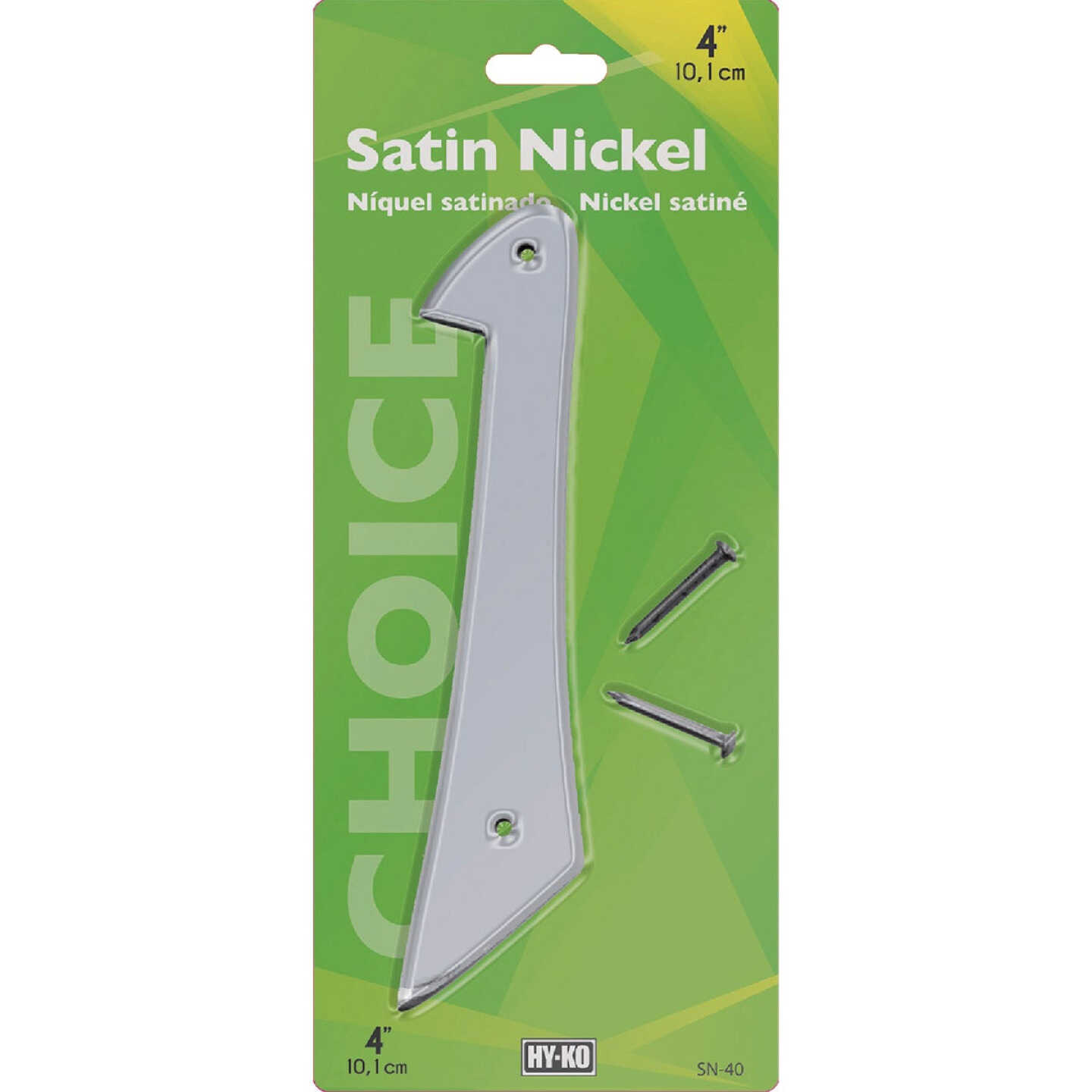 Hy-Ko 4 In. Satin Nickel Number 1 Image 2