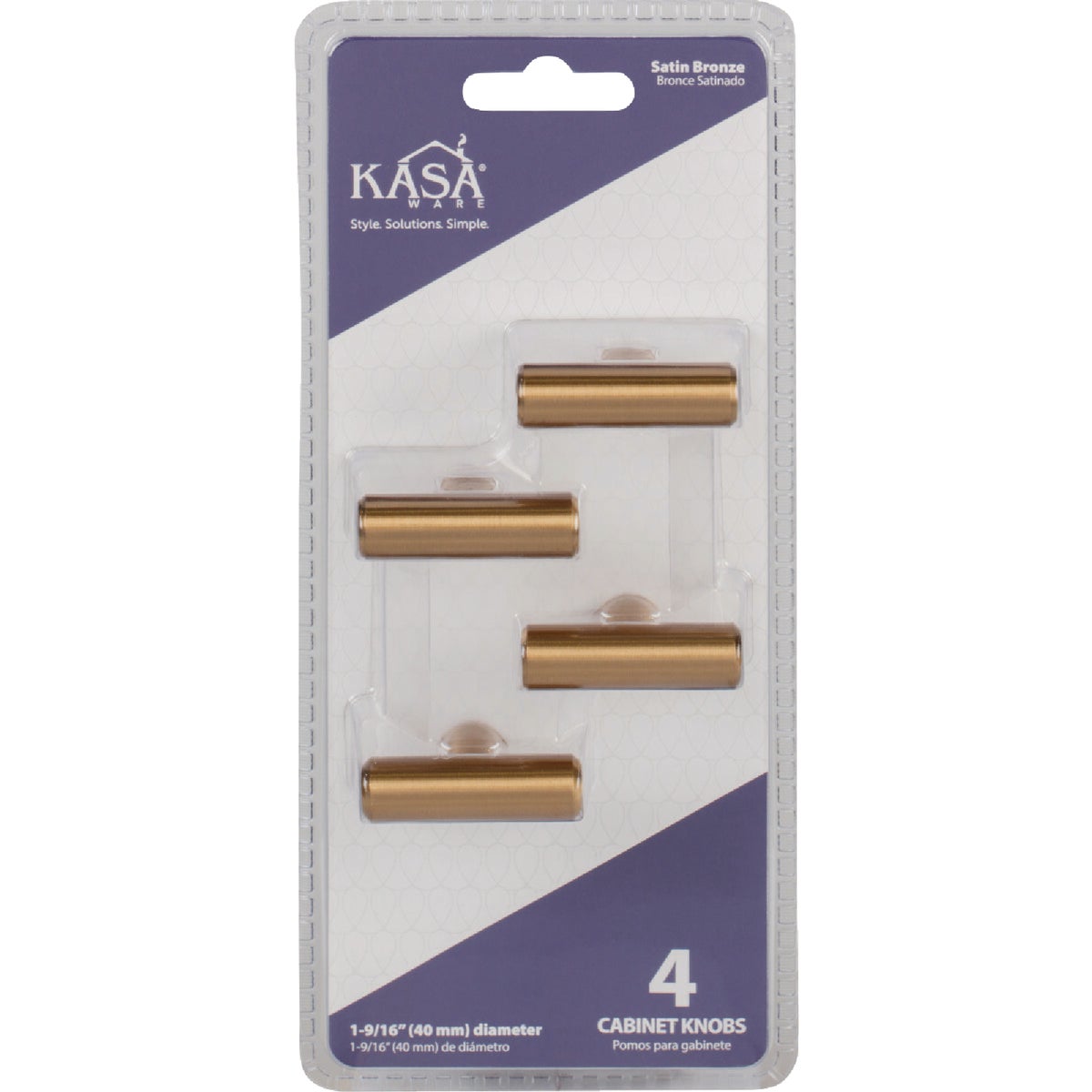 KasaWare 1-1/2 In. Overall Length Satin Bronze Cabinet T-Knob (4-Pack) Image 2