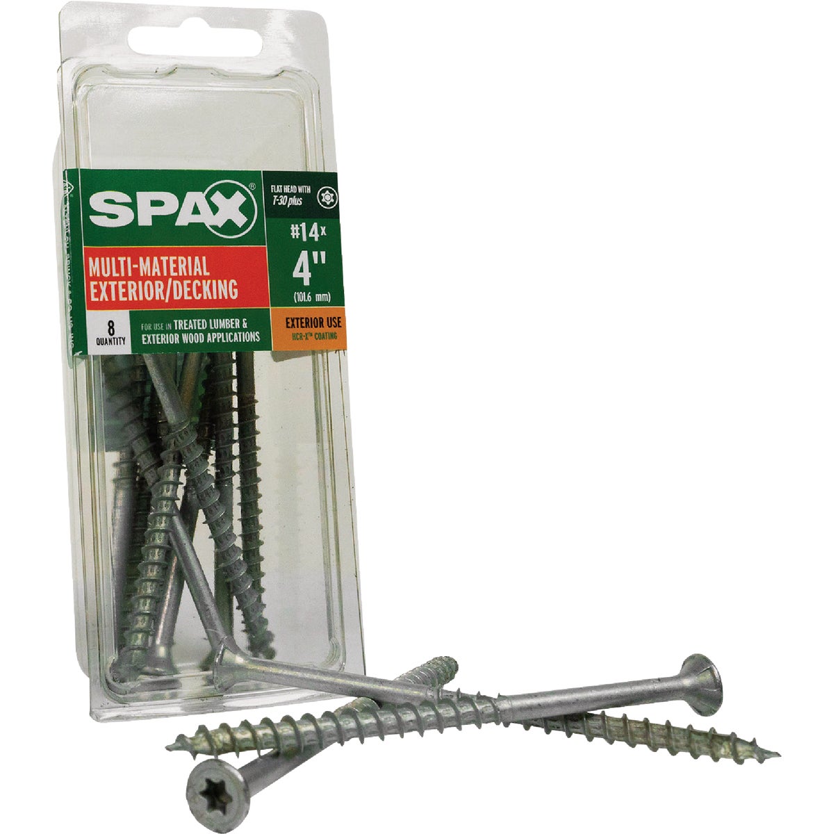SPAX #14 x 4 In. T30 Plus Flat Head HCR-X (Exterior Rated) Deck Screw (8-Count) Image 6