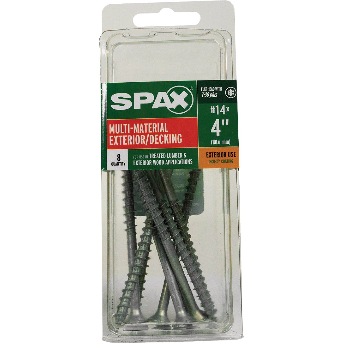 SPAX #14 x 4 In. T30 Plus Flat Head HCR-X (Exterior Rated) Deck Screw (8-Count) Image 4