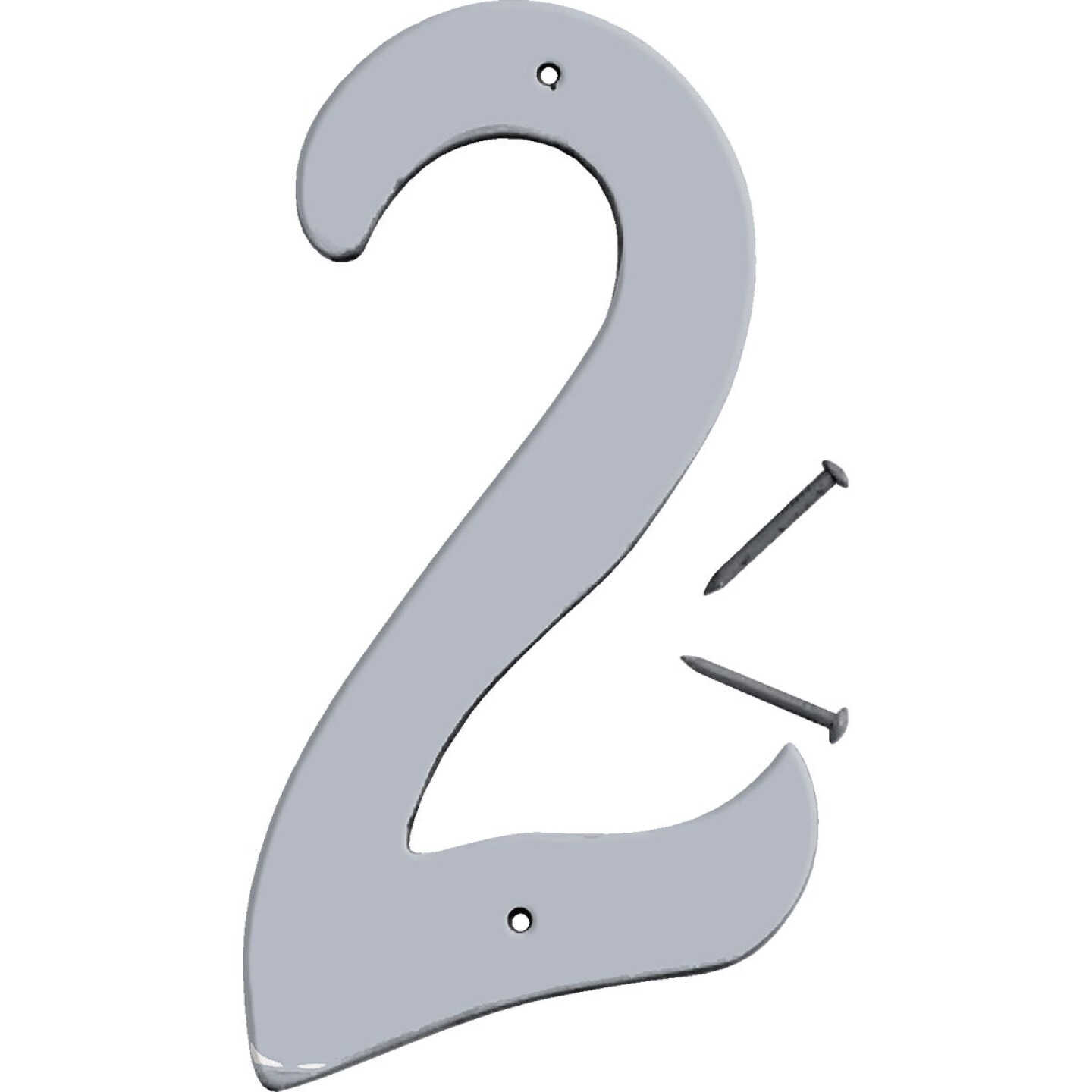 Hy-Ko 4 In. Satin Nickel Number 2 Image 1