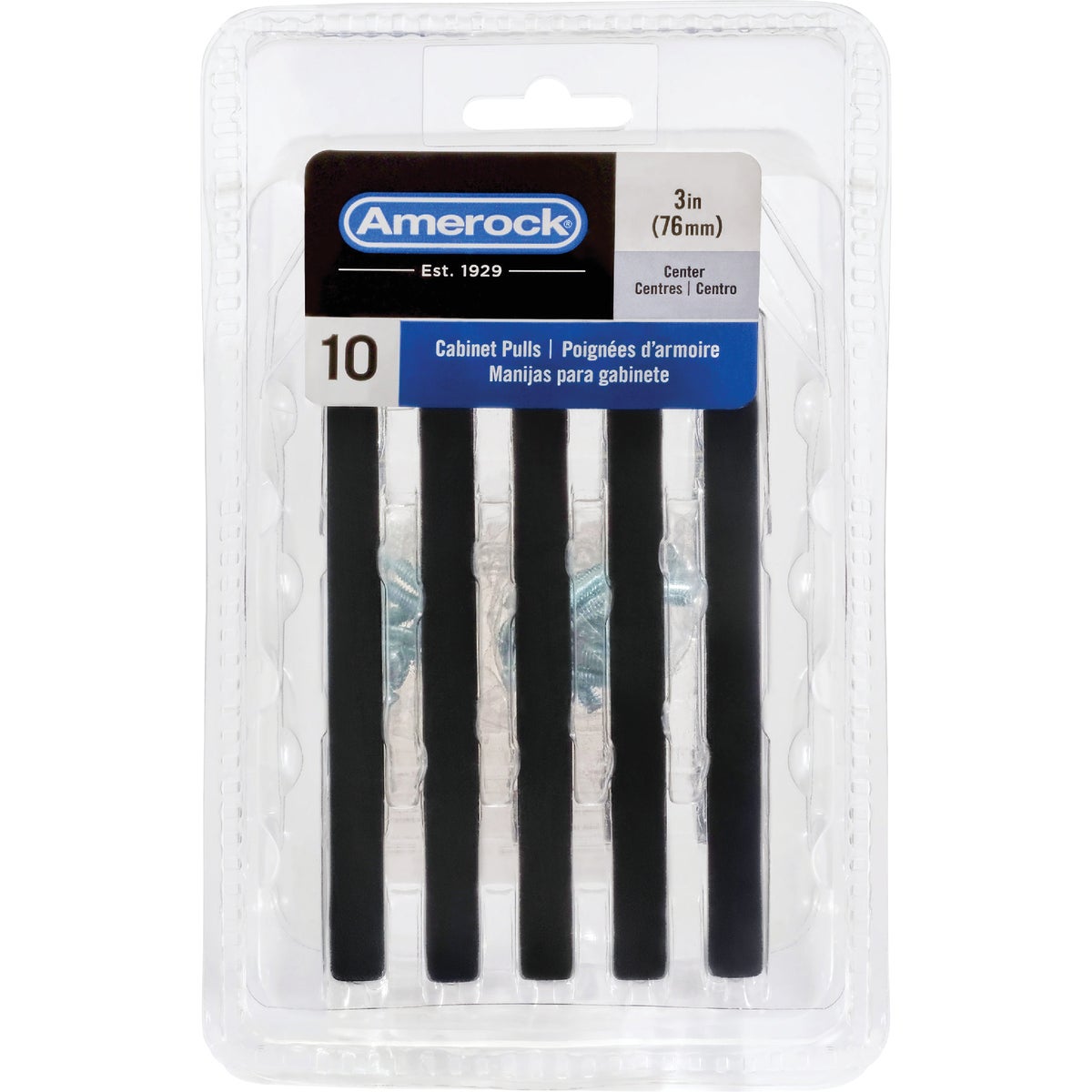 Amerock Cyprus 3 In. Black Bronze Cabinet Pull (10-Pack) Image 2