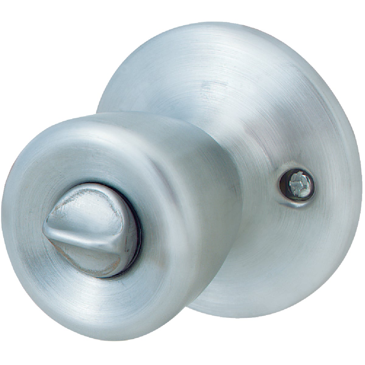 Steel Pro Satin Chrome Bed & Bath Door Knob Image 1