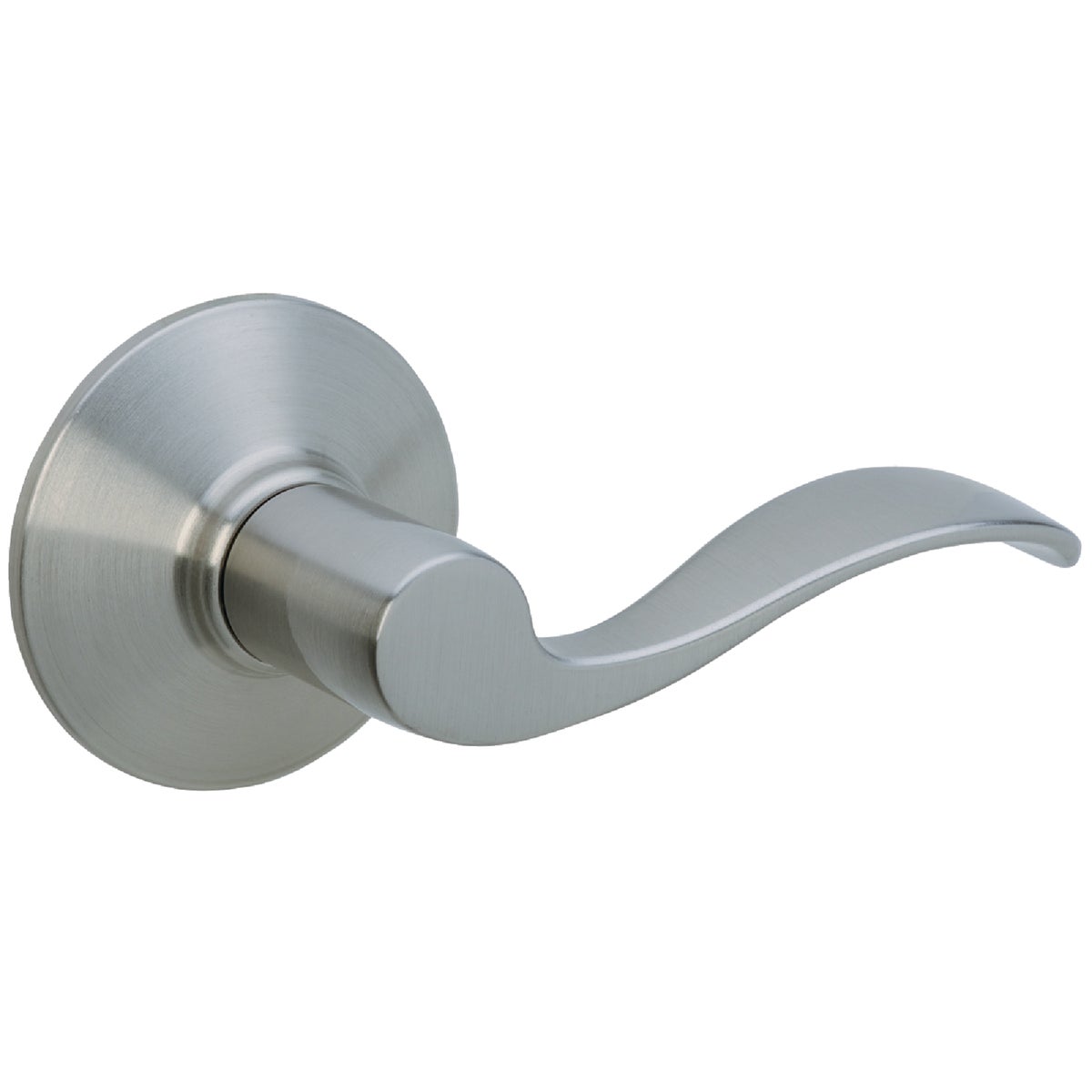 Schlage Accent Right-Handed Satin Nickel Dummy Door Lever Image 1