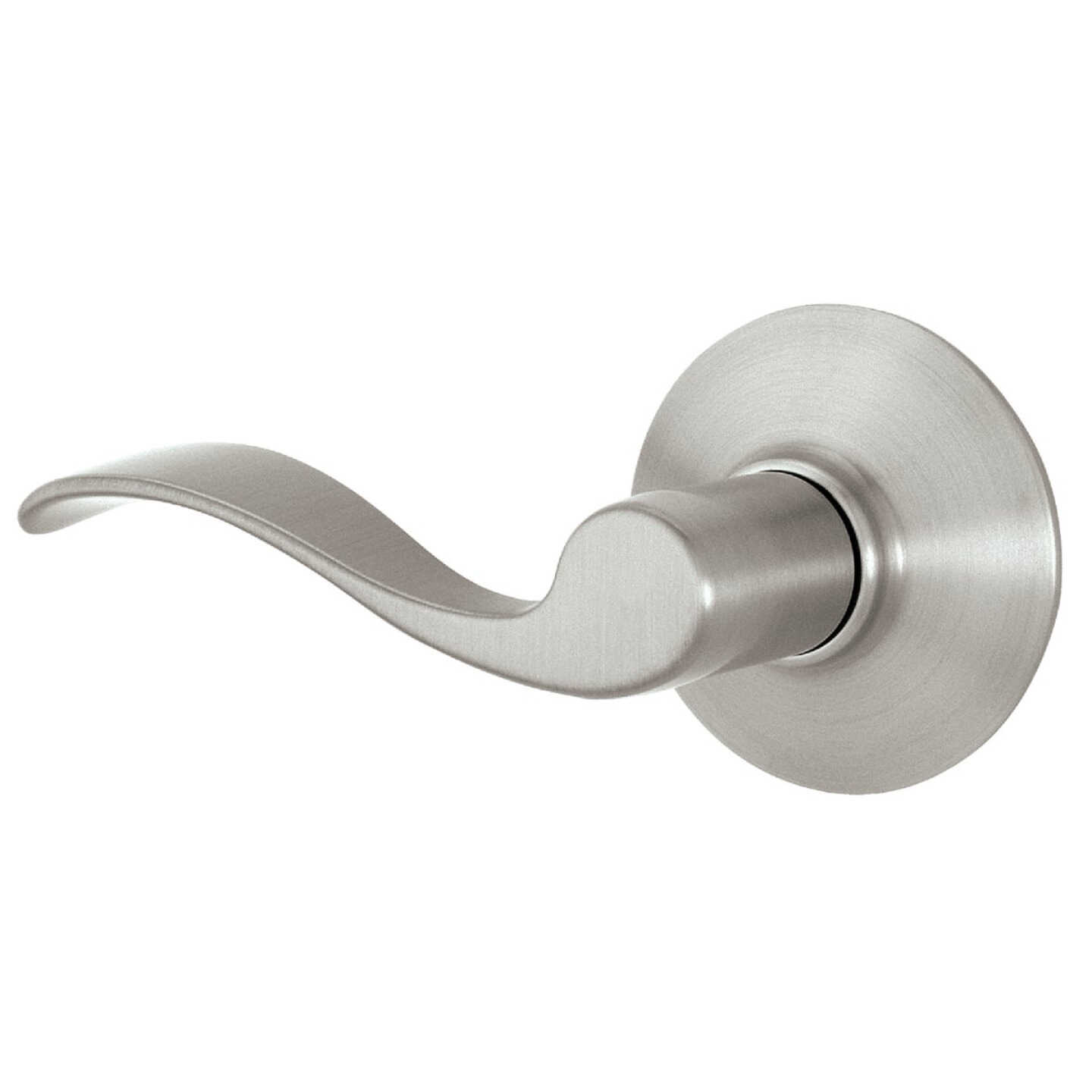 Schlage Accent Left-Handed Satin Nickel Dummy Door Lever Image 1