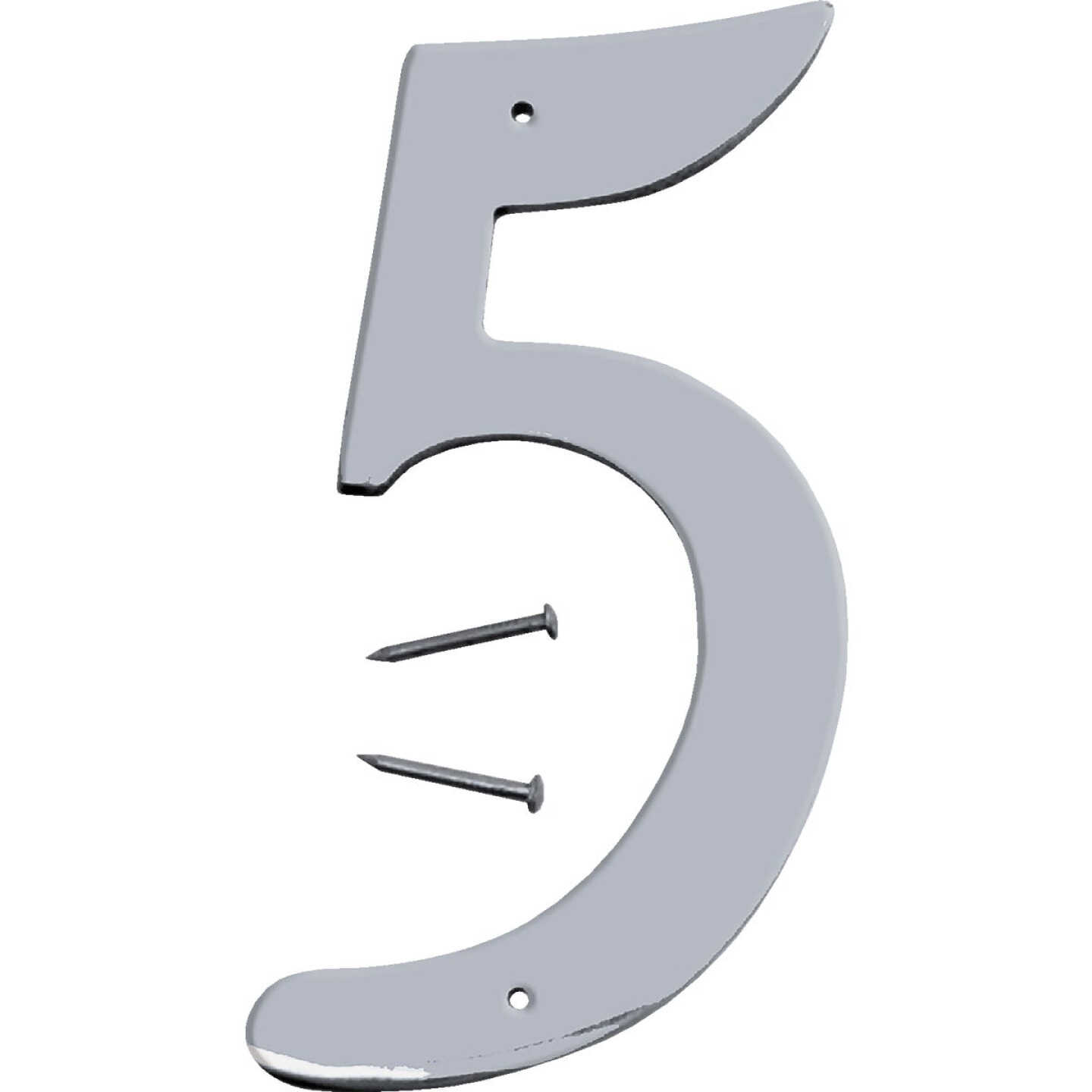 Hy-Ko 4 In. Satin Nickel Number 5 Image 1