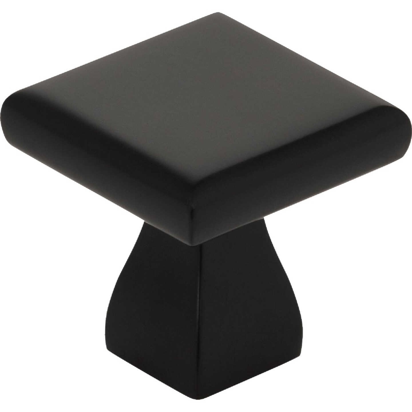 KasaWare 1 In. Diameter Matte Black Flared Foot Square Knob (4-Pack) Image 1