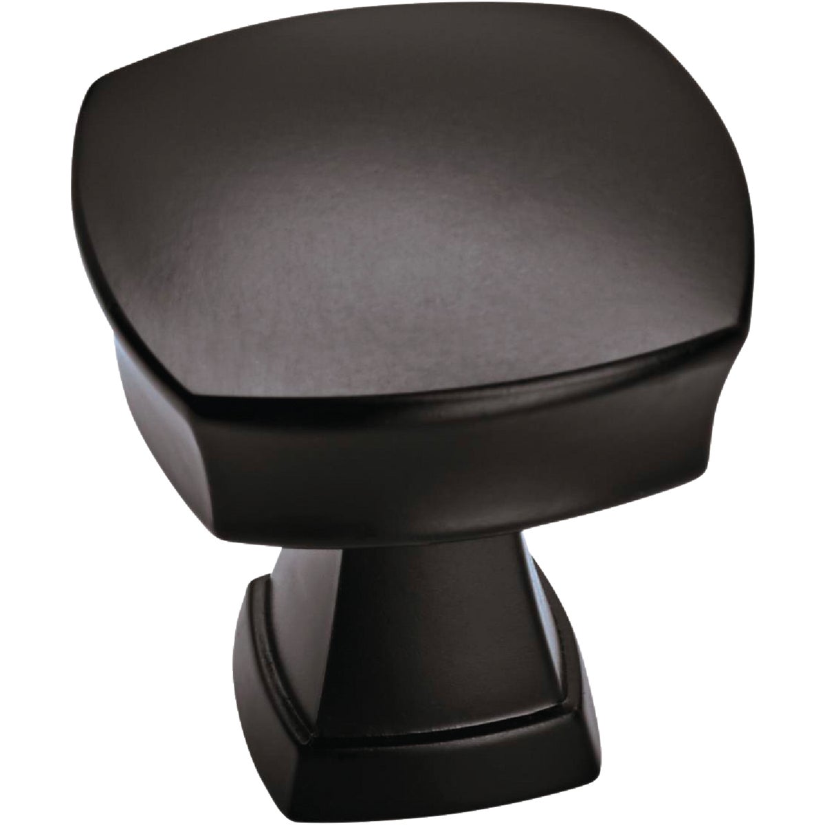 Allison by Amerock Stature Square Matte Black Cabinet Knob