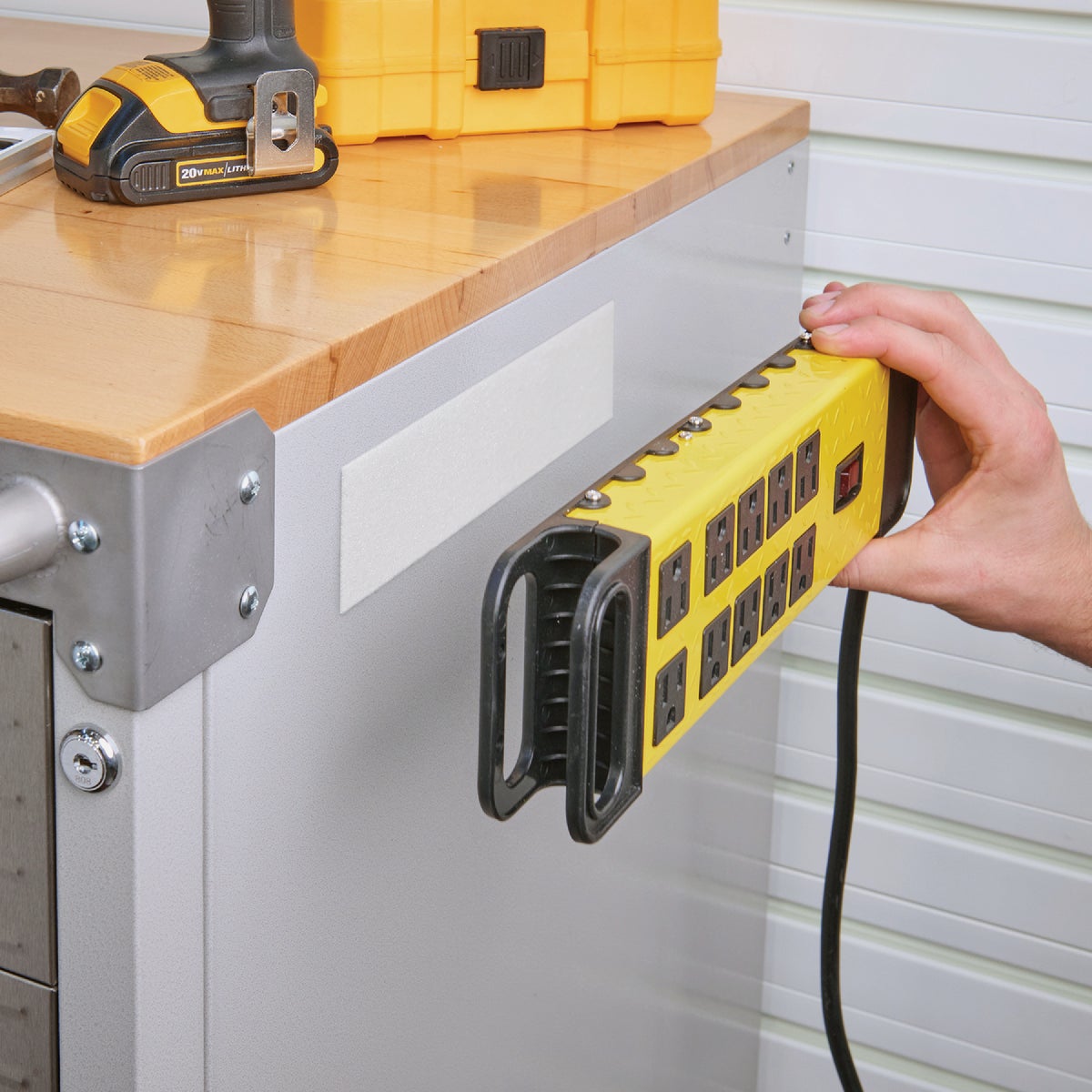 Wrap-It Storage Stick 'Em 2 In. x 4 Ft. Industrial Strength White Hook & Loop Roll Image 4