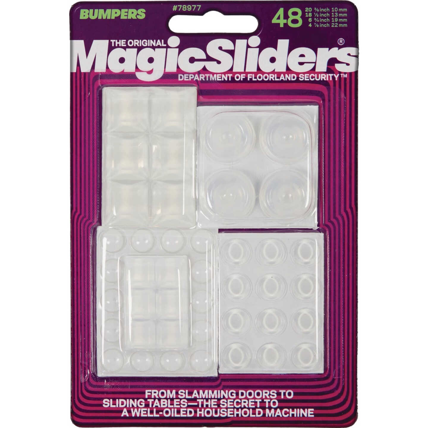 Magic Sliders Clear Self-Stick Value Pack Bumper (48 Pack) Image 1
