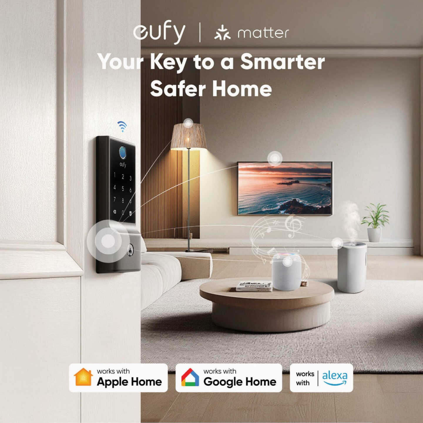 eufy Smart Lock E31 Fingerprint Keyless Entry Door Lock Image 2