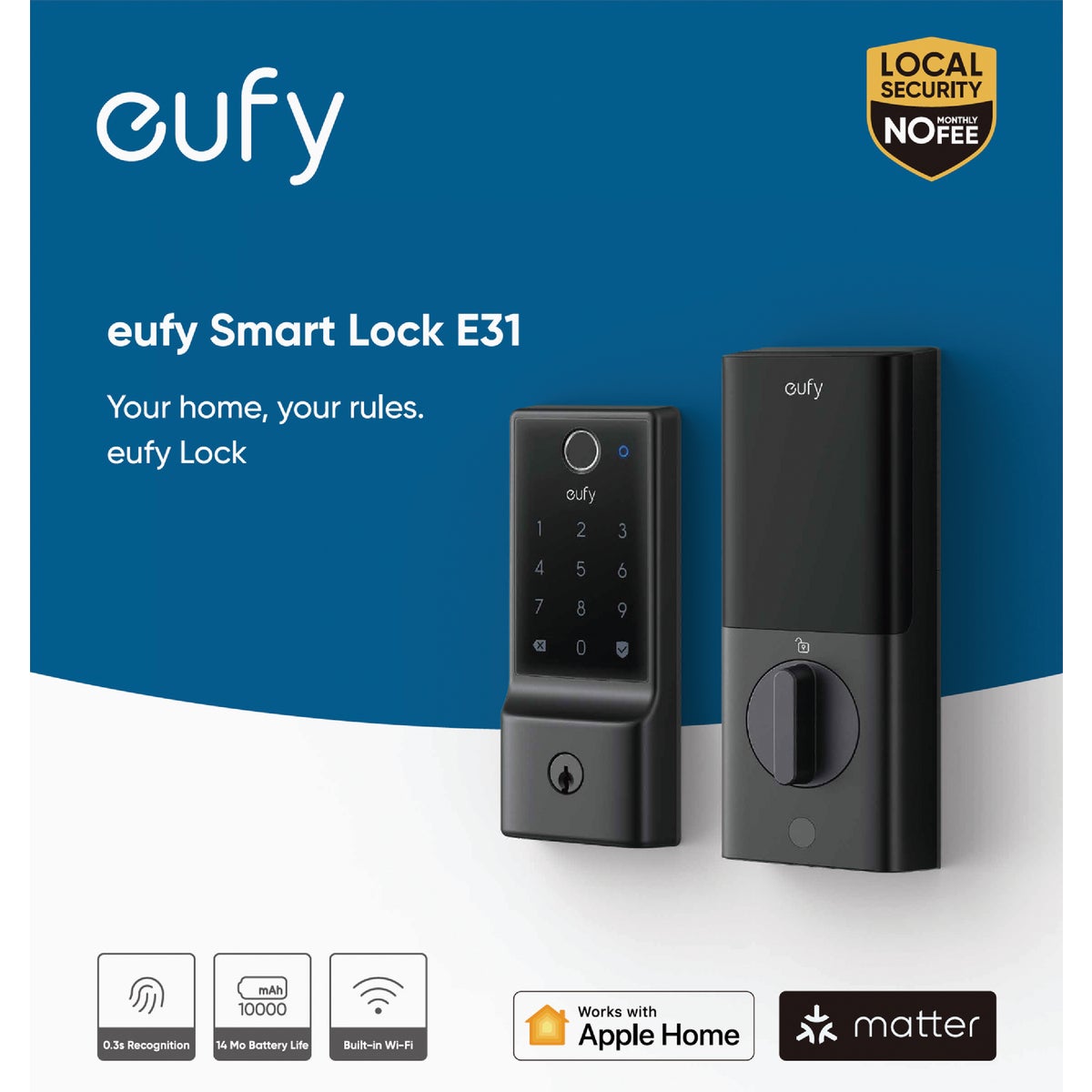 eufy Smart Lock E31 Fingerprint Keyless Entry Door Lock Image 7